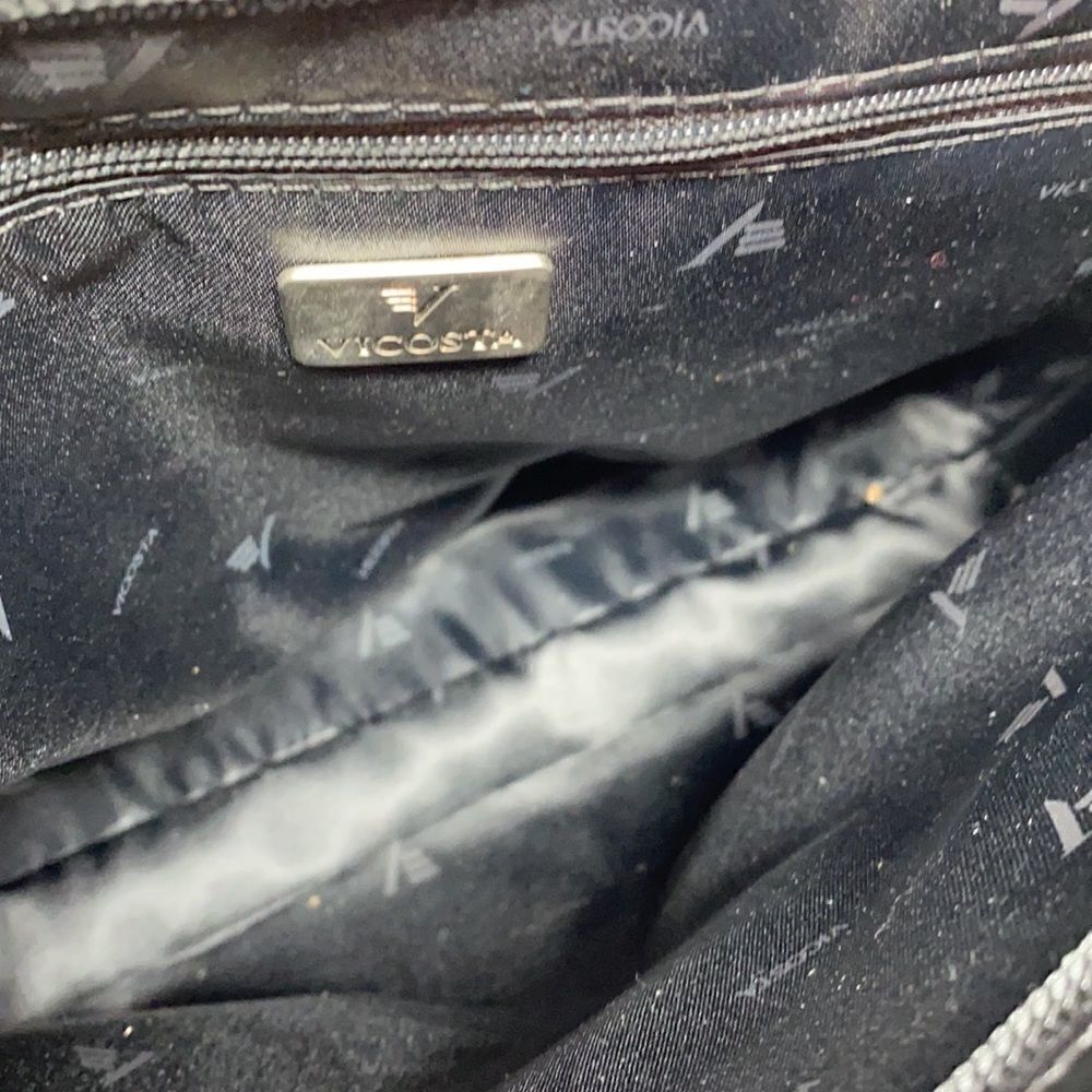 Vicosta Croc Embossed Leather Classic Satchel Bag Made in Spain - Picture 10 of 12